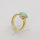 Ring, 750/&deg;&deg;&deg;Gelb-Wei&szlig;gold, Opal