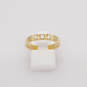 Ring, 585/°°°Gelbgold, Brillanten