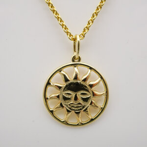 Anhänger "Sun" 585/Gelbgold