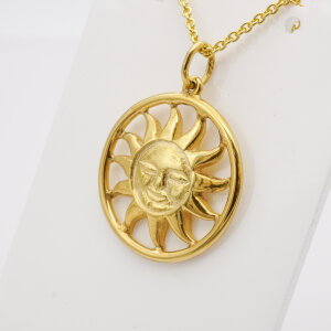 Anhänger "Sun" 585/Gelbgold