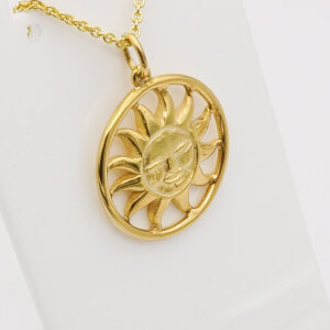 Anhänger "Sun" 585/Gelbgold