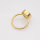 Ring mit Chalcedon 925/Silber, vergoldet