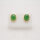 Ohrstecker mit Tsavorit Cabochon, 750/Gelbgold