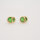 Ohrstecker mit Tsavorit Cabochon, 750/Gelbgold