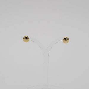 Ohrstecker "Scheibe", 585/Gelbgold