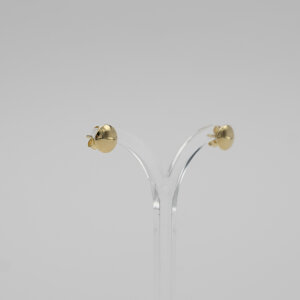 Ohrstecker "Scheibe", 585/Gelbgold