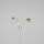 Ohrstecker "Scheibe", 585/Gelbgold