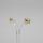 Ohrstecker "Scheibe", 585/Gelbgold
