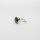 Ring mit Achat, Silber und Gelbgold