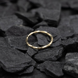 Ring gedreht, 750/Gelbgold