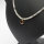 Kette Zirkon mit Anhänger Citrin, 585/Gelbgold