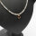 Kette Zirkon mit Anhänger Citrin, 585/Gelbgold