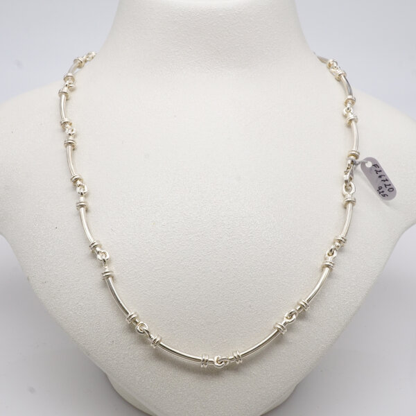 Stäbchenkette, Silber, Handarbeit