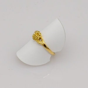 Ring, 750/&deg;&deg;&deg;Gelbgold, Blume