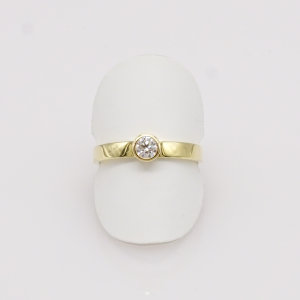 Ring, 585/°°°Gelbgold, Brillant