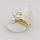 Ring, 585/°°°Gelbgold, Perlen