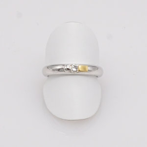 Ring, 585/°°°Gold, bicolor, Brillant