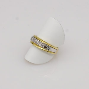 Ring, 585/°°°Gold, bicolor, Brillanten